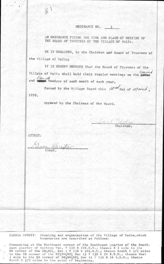 Scanned document for ordinance 1