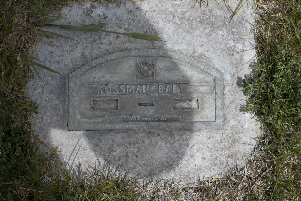 Kossman Baby Grave Marker