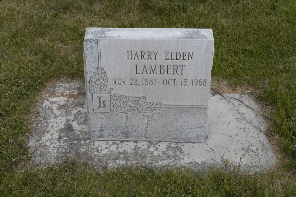Harry Elden Lambert Headstone