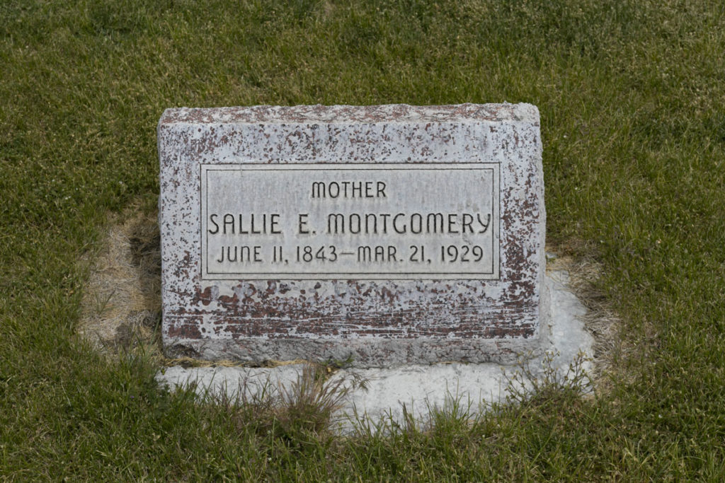 Sallie E Montgomery Headstone