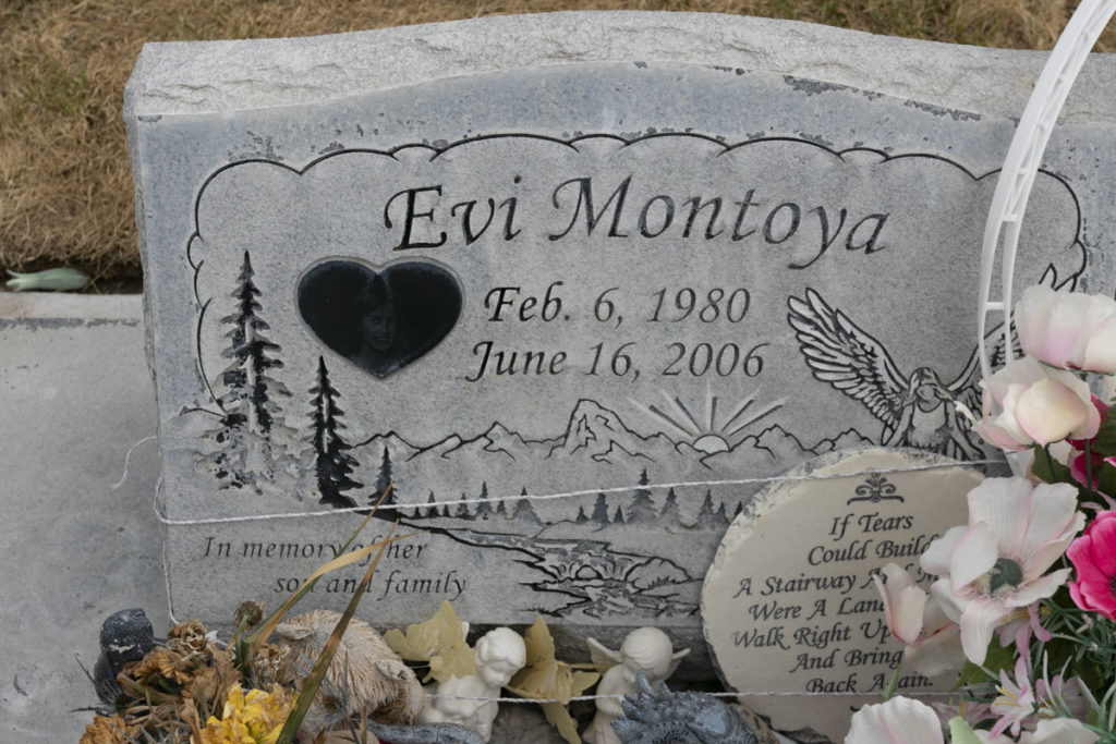 Evi Montoya Headstone