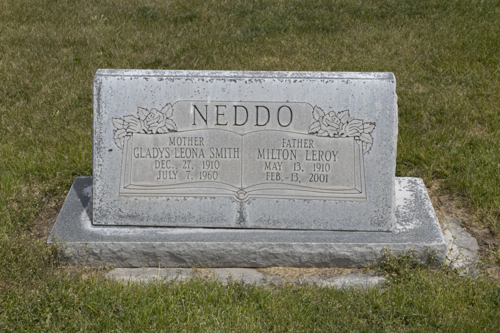 Milton Leroy & Gladys Leona Smith Neddo Headstone