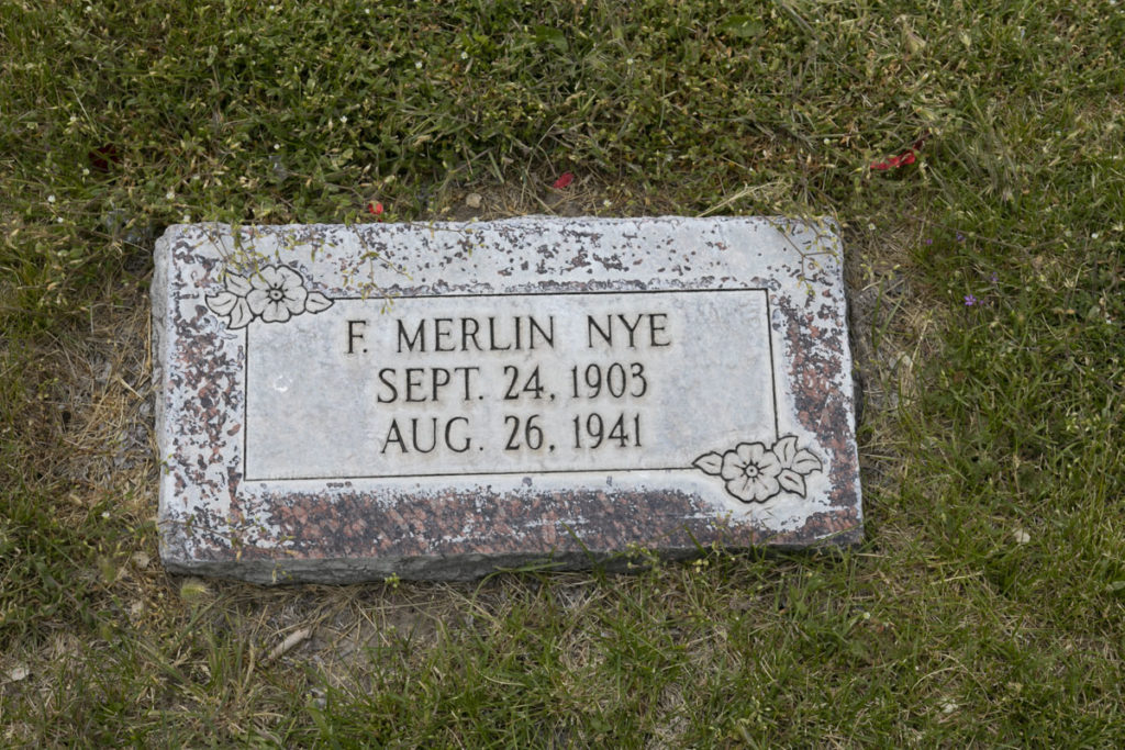 F Merlin Nye Headstone