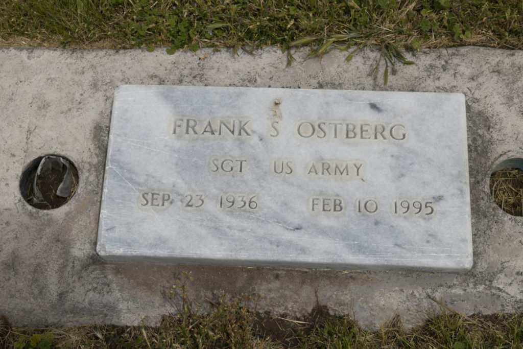 Frank Ostberg Veteran Headstone