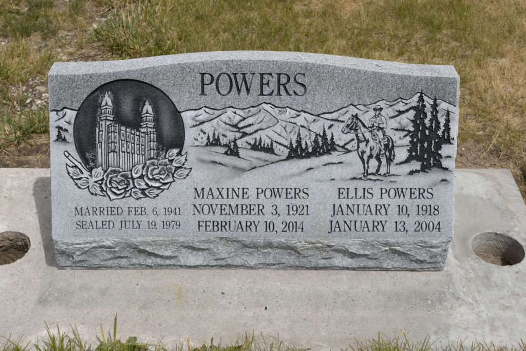 Ellis & Maxine Powers Headstone