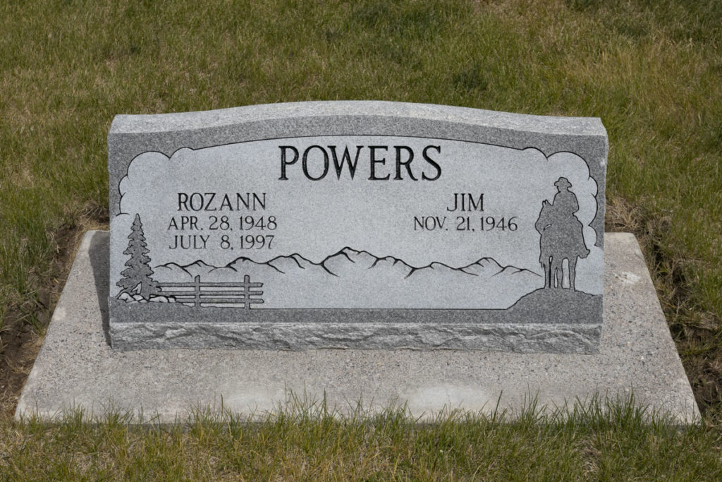 Jim & Rozann Powers Headstone
