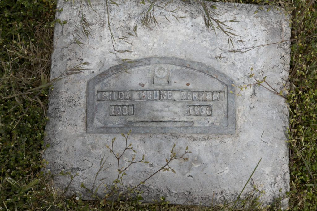 Hilda June Rebham Grave Marker