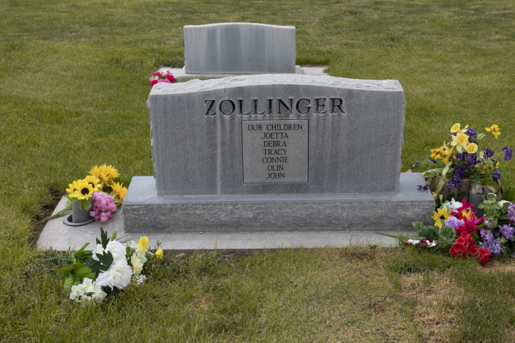 Orson & Donna Zollinger Headstone Back