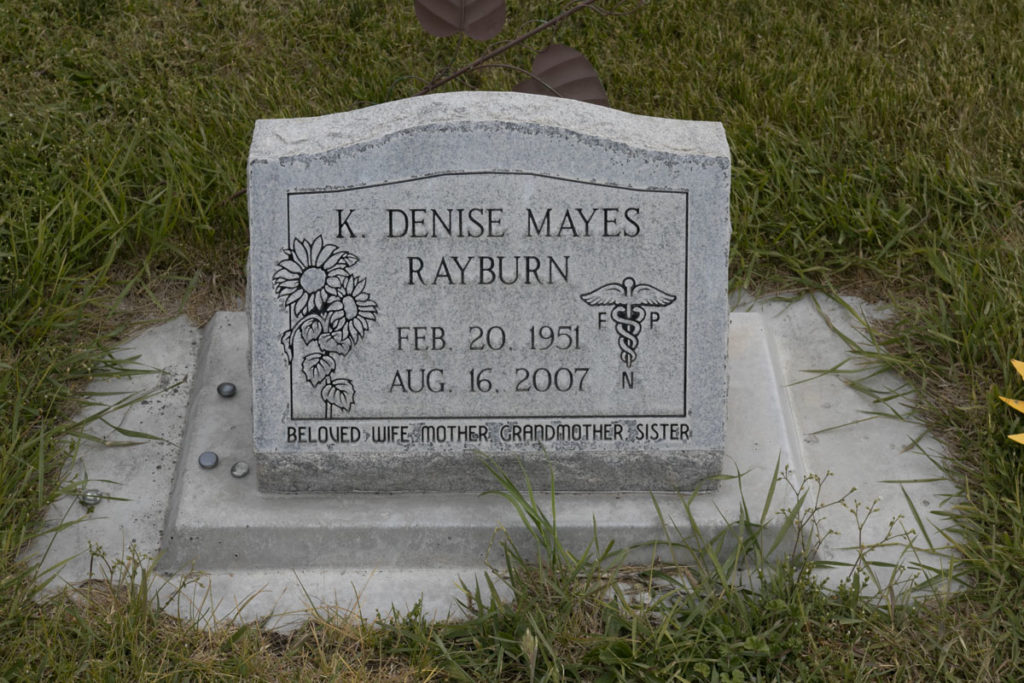 Denise Mayes Rayburn Headstone